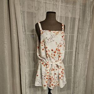 Banana Republic NWT Floral Tieback  Layering Fairy Tunic Blouse XL